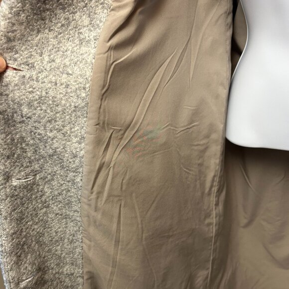 Garnet Hill Sadie Wool Coat - Light Grey - Picture 4 of 10